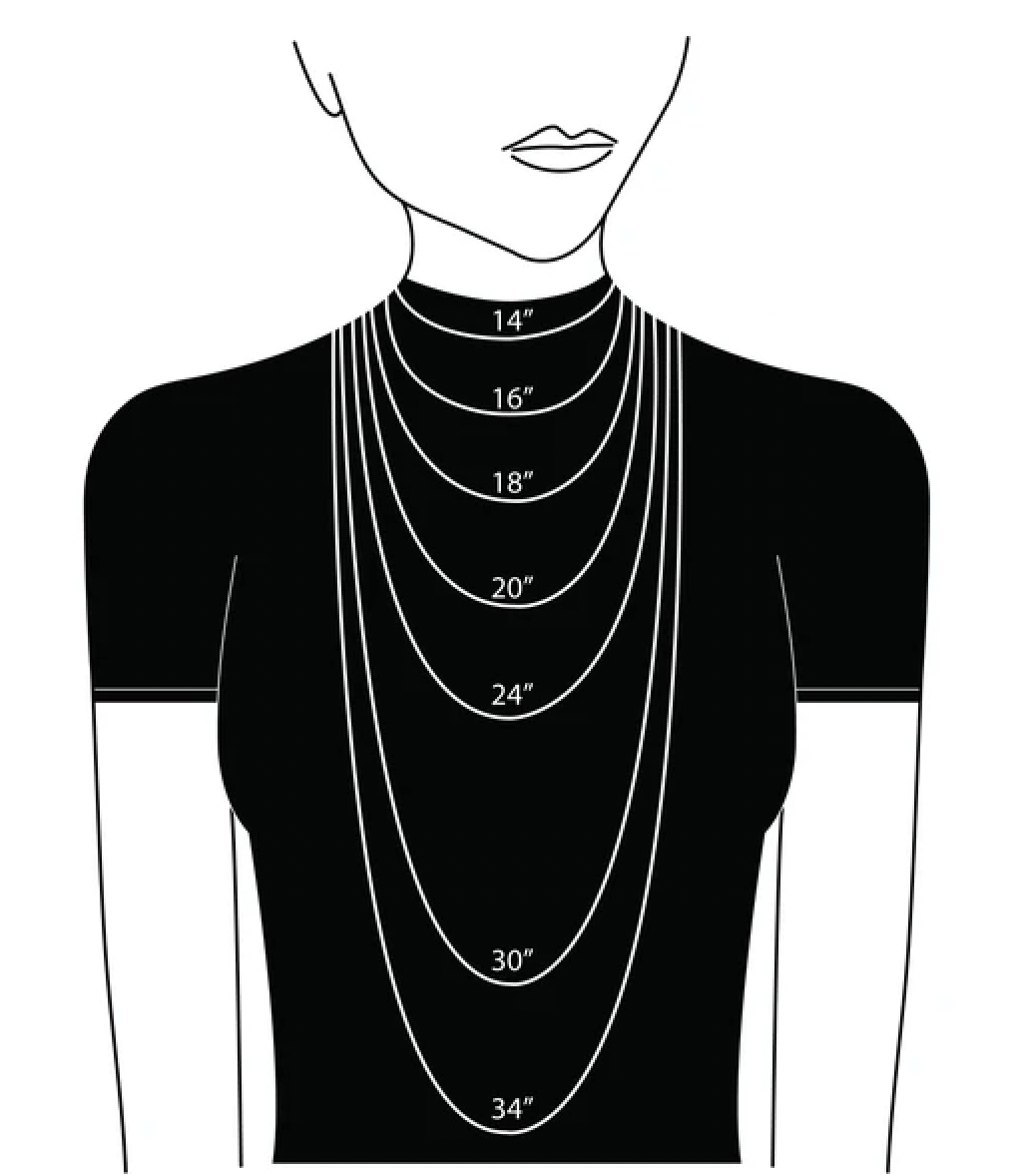 An Easy Guide To Necklace Chain Lengths – Myleti Jewellery